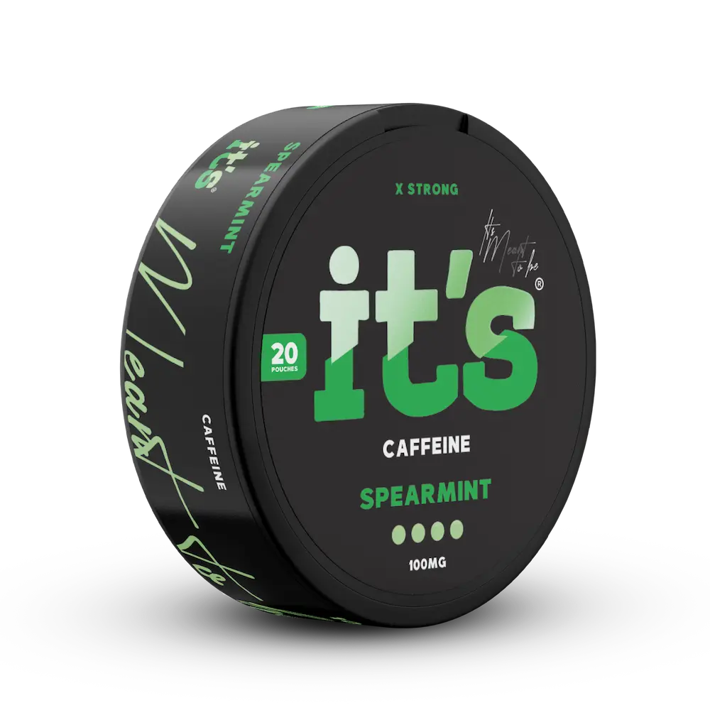 ITS Caffeine Pouches Spearmint sachets caféine 100mg