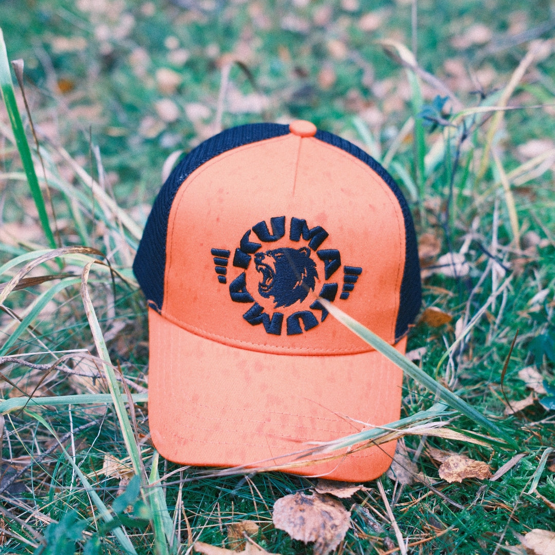 Kuma Lodge Trucker Hat casquette orange coton