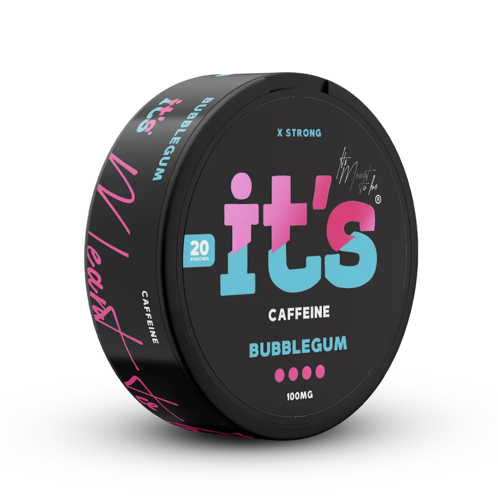 ITS Caffeine Pouches Bubblegum sachets caféine 100mg