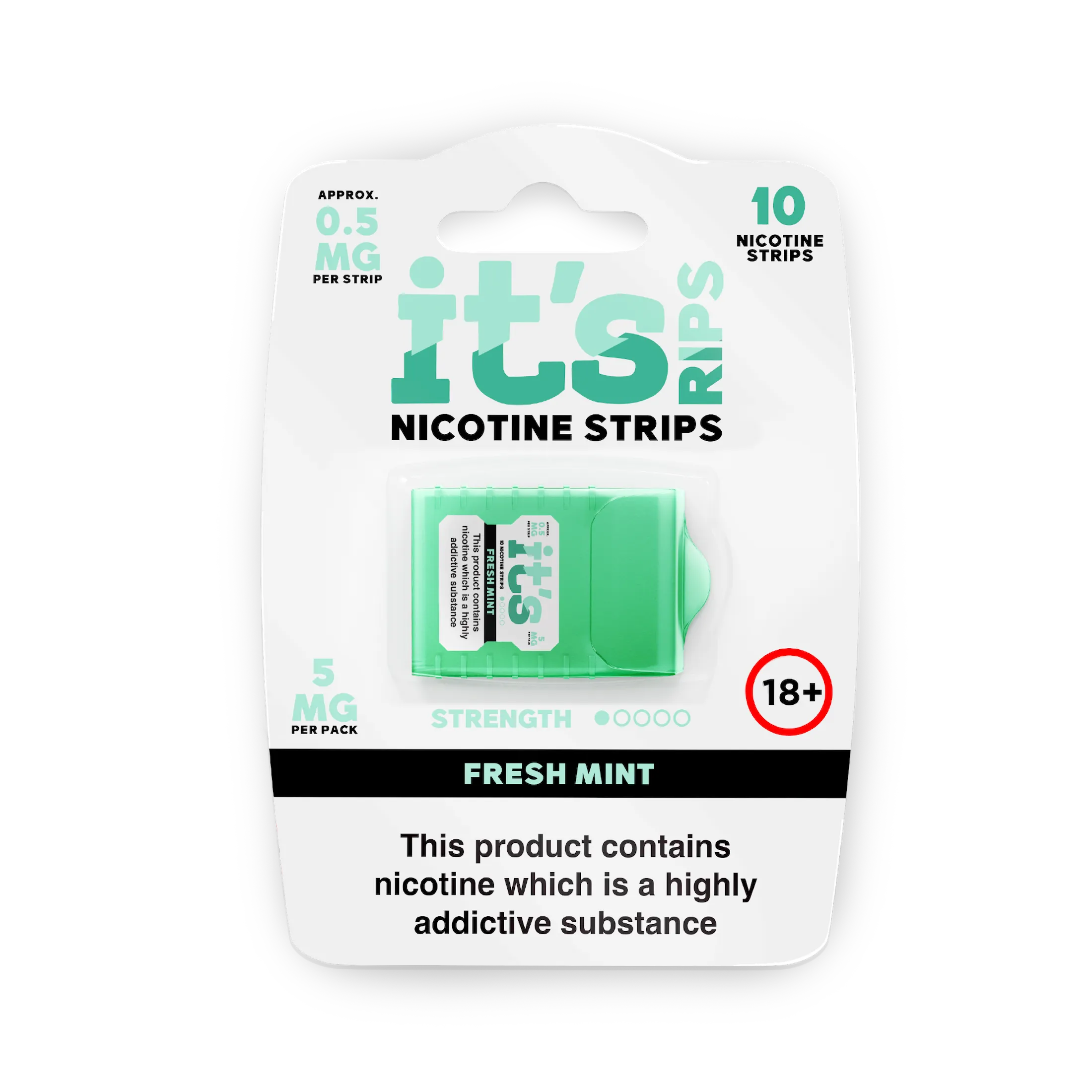 ITS Nicotine Strips Fresh Mint bandes nicotine 0,5mg