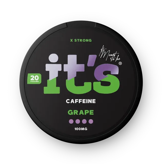 ITS Caffeine Pouches Grape sachets caféine raisin 100mg