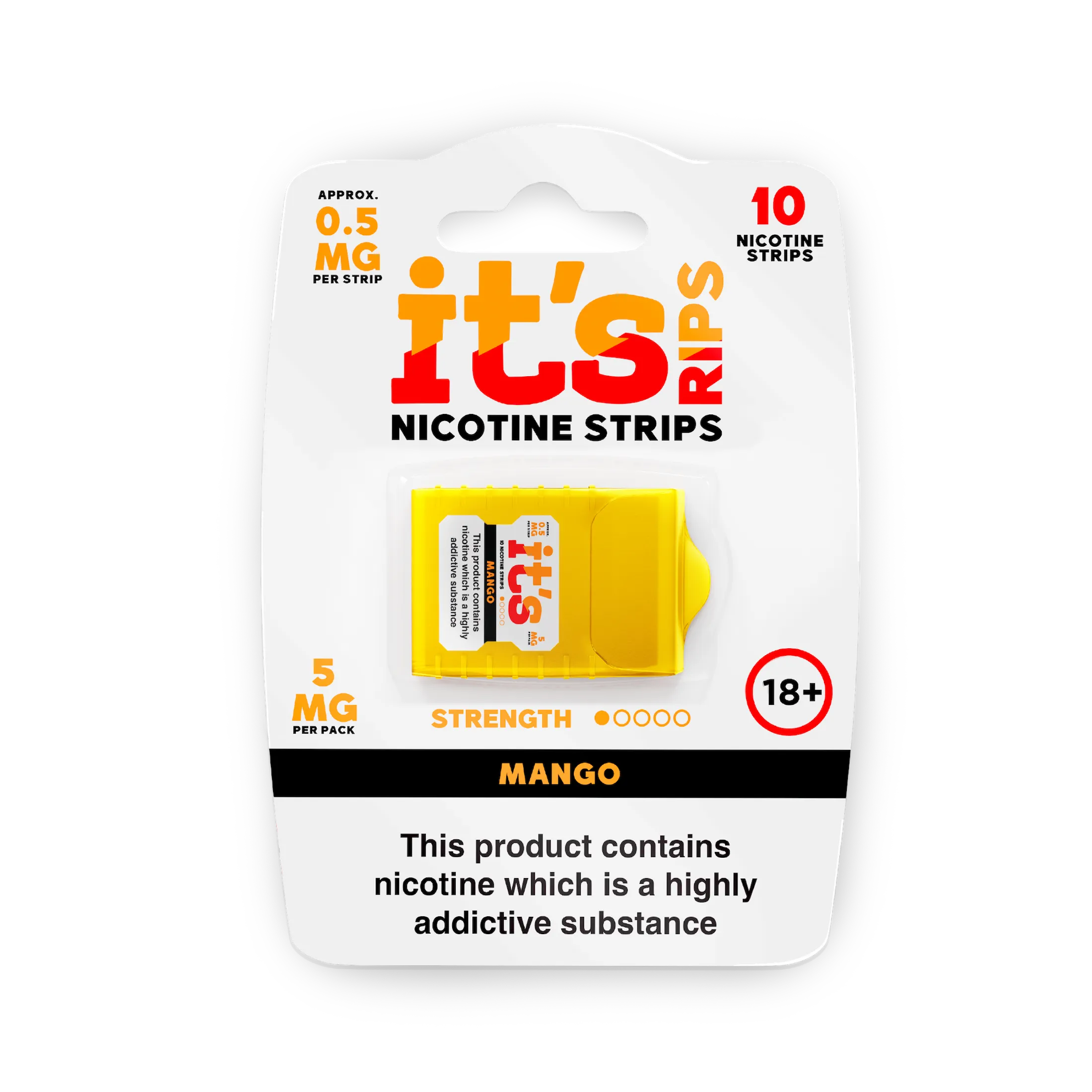 ITS Nicotine Strips Mango strips nicotine mangue 1mg