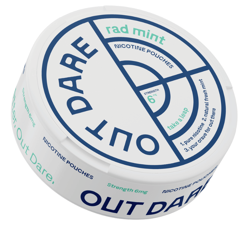 OUT DARE Nicotine Pouches Rad Mint 6 mg sachets