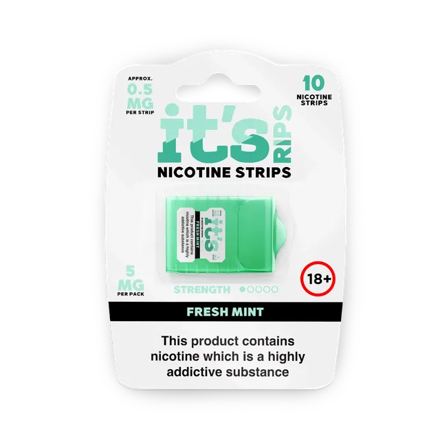 ITS Nicotine Strips Fresh Mint bandes nicotine 0,5mg