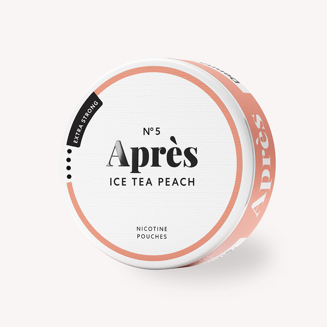 Après Extra Strong Ice Tea Peach pouches 15 mg 1 boîte