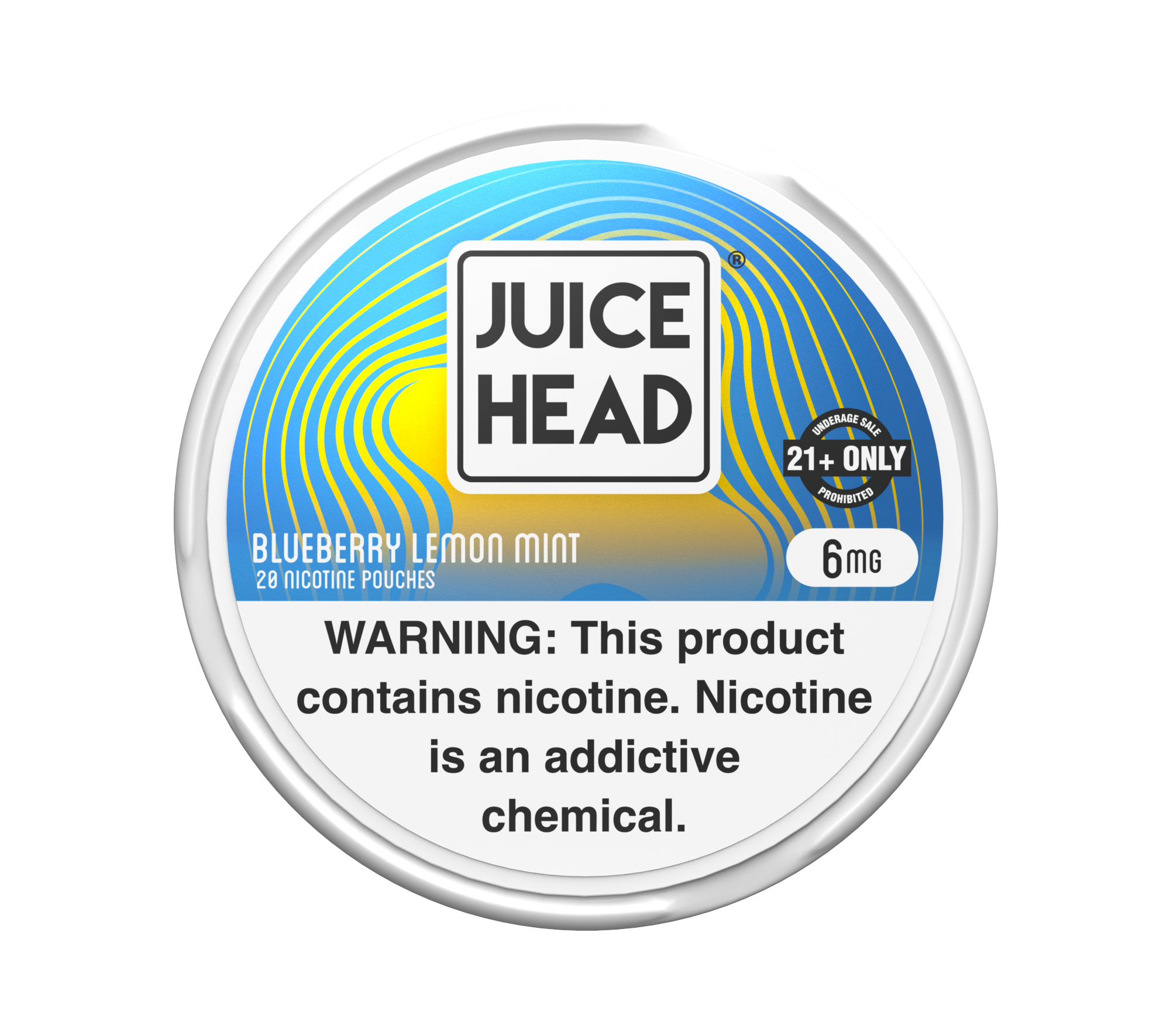 Juice Head Nicotine Pouches myrtille citron menthe 6MG