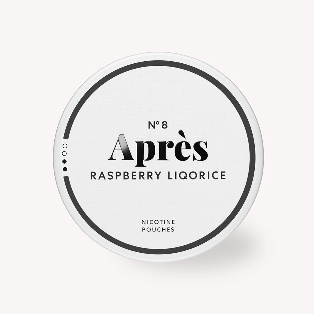 Après Raspberry Liquorice Normal pouches 1 boîte 8 mg/g