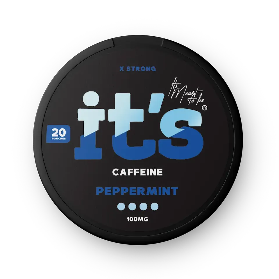 ITS Caffeine Pouches Peppermint sachets caféine 50mg