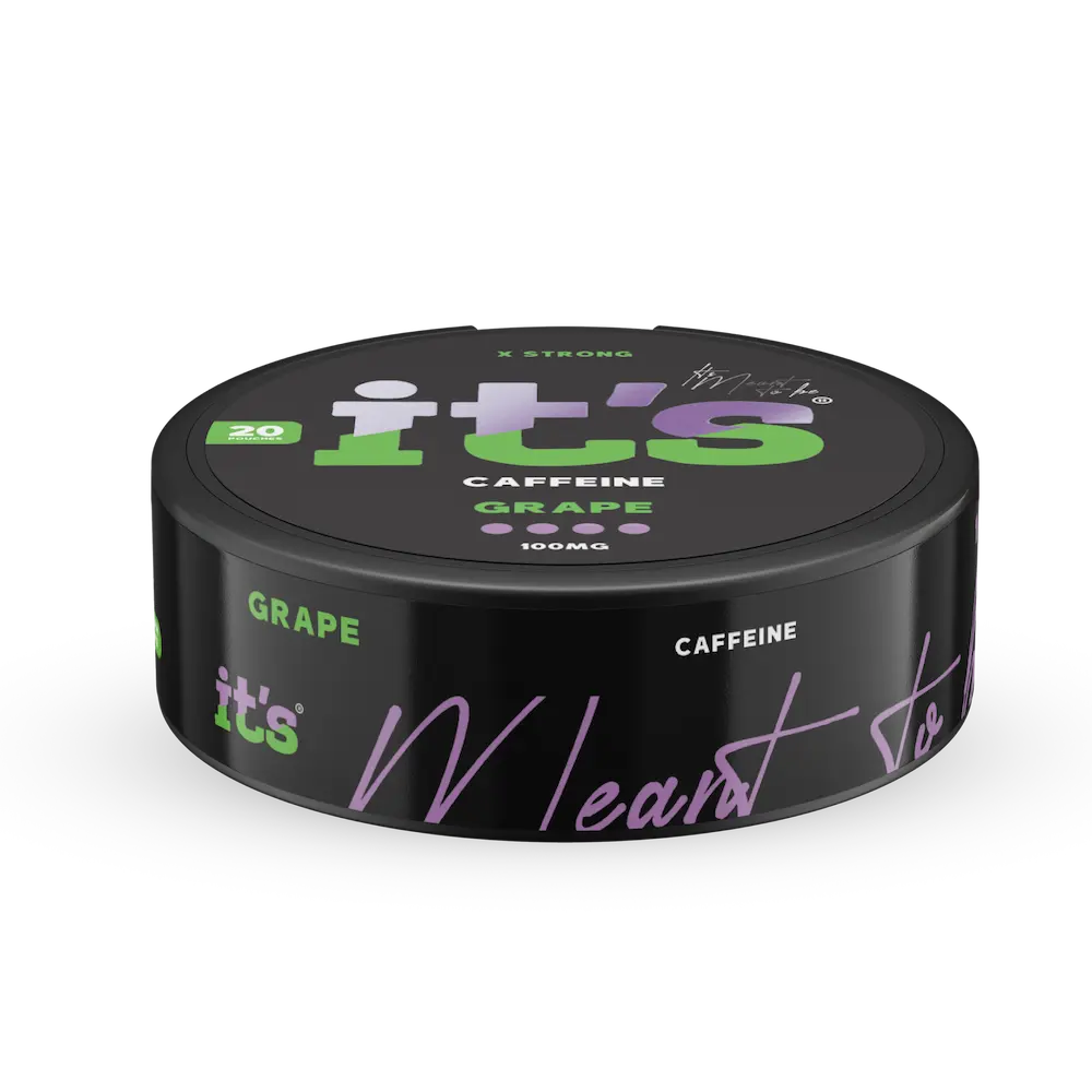ITS Caffeine Pouches Grape sachets caféine raisin 100mg