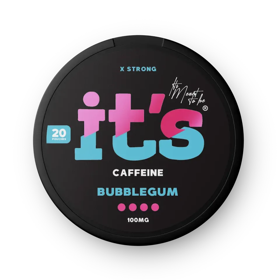 ITS Caffeine Pouches Bubblegum sachets caféine 100mg